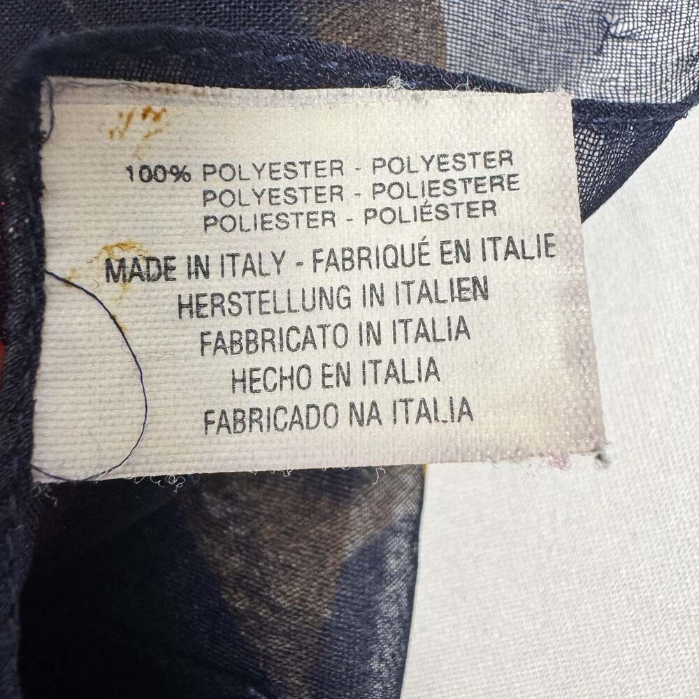Vintage Made in Italy Sheer Leopard & Tiger Print Scarf Wrap 46x60 - Picture 4 of 5